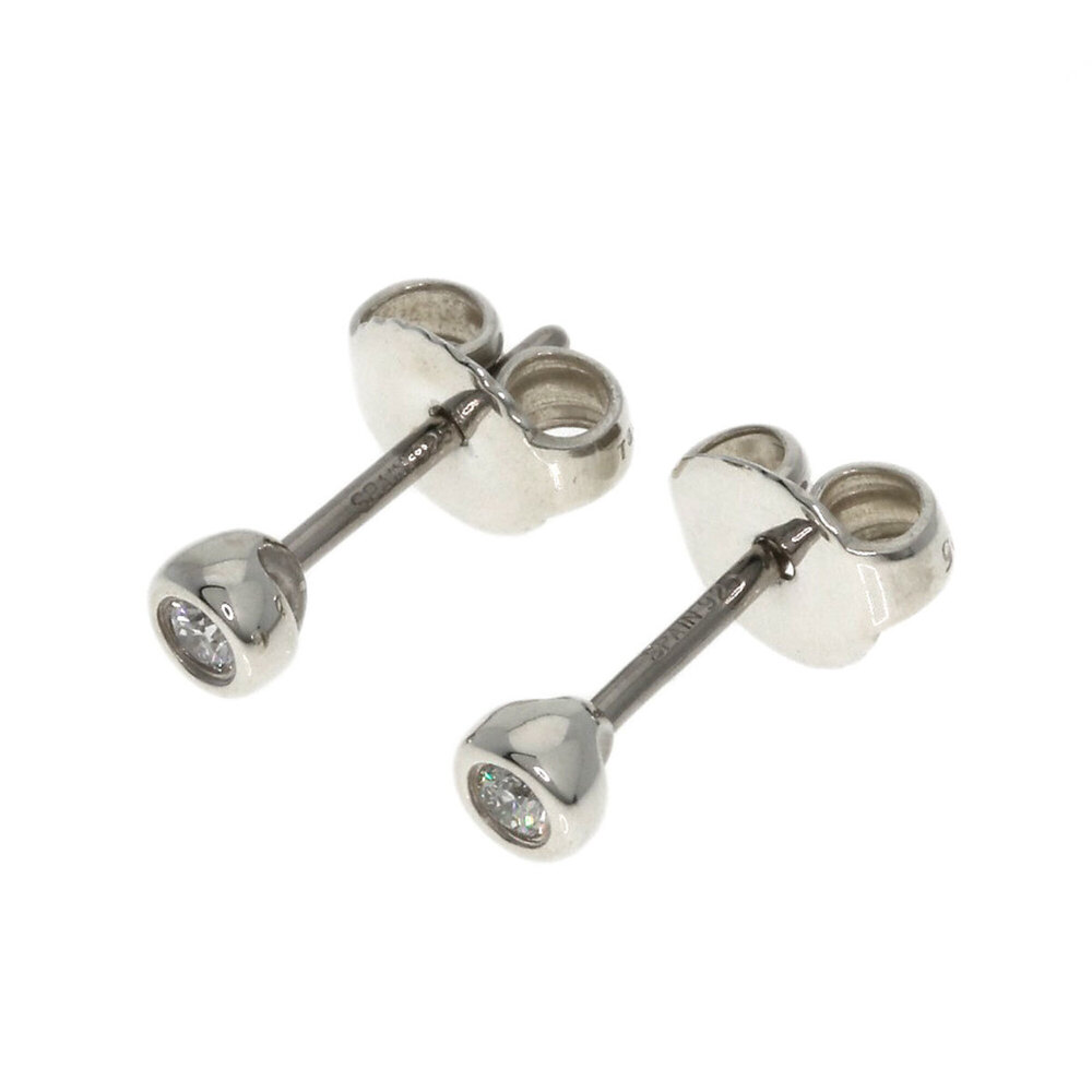 TIFFANY & CO. Silver Diamond Earrings
